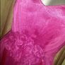 Charas designer chiffon midi pink dress size UK12 EUR40 Image 2
