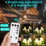 15M/49FT Romote Control Outdoor String lights Mains Powered with 25LED Shatterproof Bulbs, 8 Modes Waterproof Garden String Lights for Indoor Outside Wedding Patio Party (FREE POSTAGE) Image 4