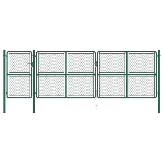 Garden Gate Steel 150x495 cm Green