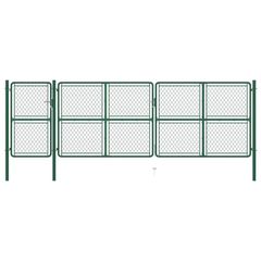 Garden Gate Steel 150x495 cm Green