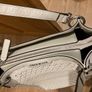Karen Millen Light Grey Woven Leather Handbag Image 4