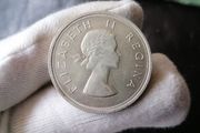 1958 South Africa Silver 5 Shillings Coin