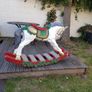 large Christmas rocking horse on a bow Image 2