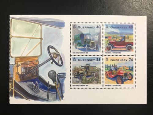 2008 Guernsey Centenary of the Model T Ford Commemorative Stamp Booklet MNH (MNH)