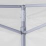 Professional Folding Party Tent with 4 Sidewalls 2x2 m Steel White Image 2