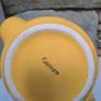 Vintage Rayware Yellow Ceramic Teapot Image 2