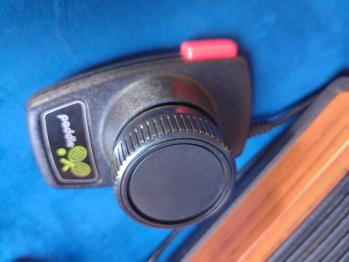 Atari 2600 'woody' console set with ganes