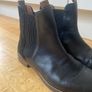 Barbour black leather ankle boots size 6 UK 39 Image 6