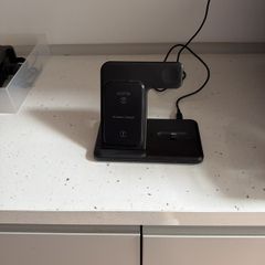 wireless phone charger with plug and cable