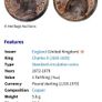 England 1675 Charles II Farthing (Carolvs . A . Carolo) Image 2