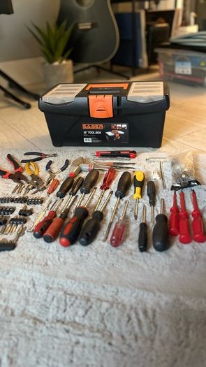 tool box + tools