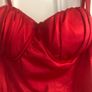 red satin dress Image 3