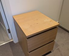 IKEA Brown KULLEN Bedside Table