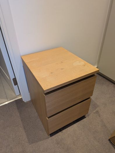IKEA Brown KULLEN Bedside Table