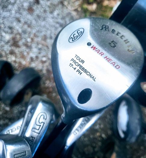 Set of golf clubs