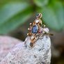 Antique Sapphire, Ruby, Emerald & Pearl Ring circa 1860 Image 7