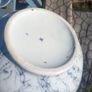 Minton blue and white marble style jug, bowl and sponge and soap dish. D18 Image 7