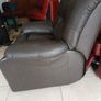 Armchair.  Manual Recliner.  Dark brown.   Very good condition. Recliner works perfectly. Image 3