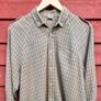 Vintage Tan Beige Check Plaid Shirt Image 3