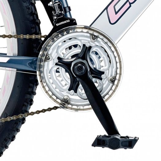 17" Coyote Aspen Ladies FS, 21 Speed, Grey/White