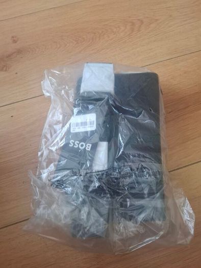 Black Leather Hugo BOSS Zair Bag