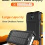 10000mAh Solar Portable Power Bank with Hand Crank Generator, SOS Distress Signal Light & Dual Super Bright Flashlights Image 2