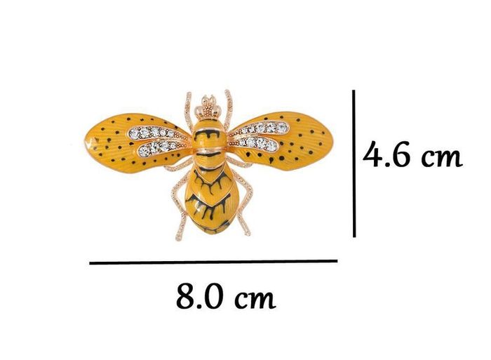 Brand New Enamel Bee Brooch