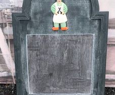 Vintage Wooden Kitchen Chef Menu Chalkboard