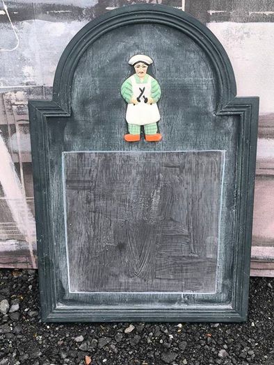 Vintage Wooden Kitchen Chef Menu Chalkboard