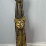 Set of 3 Hand Carved Wooden Cat Statues Image 6