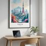 Tokyo Wall Art Prints, Travel Art Poster Image 2
