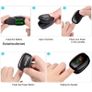 Medical Temperature Infrared Thermometer Forehead Digital Non-contact Thermomete or Finger Blood oxygen saturation Oximeter LED Image 5