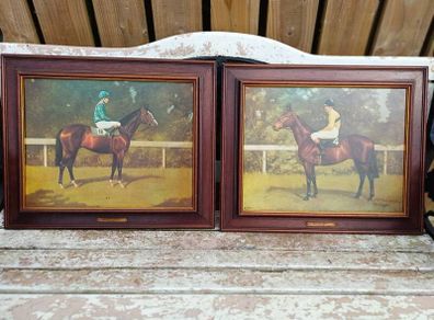 Vintage Shergar & Arkle Hardboard Pictures