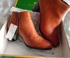 Spanish Pitillos Leather Ankle Boots - Tan - UK 6 - BNWT RRP 125