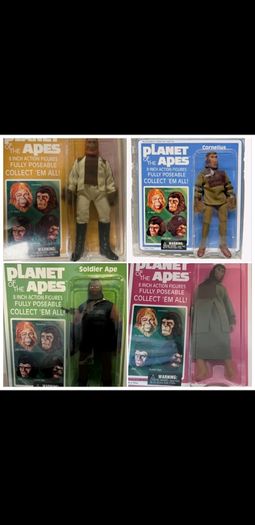 Diamond Select Toys Planet of the Apes Dr. Zaius 8" Action Figure   Plant Of The Apes Zira 8 inch Action Figure Diamond Select   Planet of the Apes Soldier Ape 8 Inch Action Figure Diamond Select   Diamond Select Planet Of The Apes Cornelius Mego Retro Ac