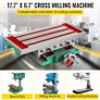 Milling Table 17.7 x 6.7Inch (450 x 170 mm) Compound Slide Milling Table 30KG Multifunction Worktable Cross Milling Machine Compound 2 Axis 4 Ways for All Drill Stands Bench Drilling Milling Machine Image 2