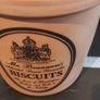 Fabulous Retro Vintage Large Mr. Brannams Celebrated Devon Terracotta Biscuit Holder with Cork Lid in Excellent Condition Image 10