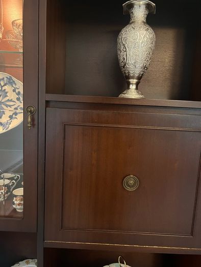 Mahogany display cabinet