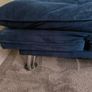 Blue Velvet Sofa Bed Image 2