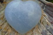 Large Angelite heart,Crystals,Gemstones,