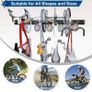 Bike Storage Rack Garage Wall Mount Hanger for Bicycles and Helmets, Heavy Duty Tools Storage Hooks Adjustable Home Space Saving (FREE POSTAGE) Image 5