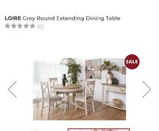 Extending Dining Table + 5 Chairs