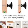 NEW SALE | 15PCS Black Drawer Knobs 30mm, Cabinet Door Knobs Black Solid Kitchen Cupboard Round Door Handles Image 3