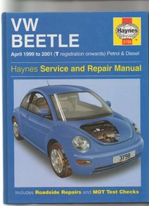 VW Beetle 1999-2001 Haynes Manual