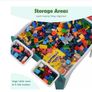Kids Table Chair Set Kids Building Block Game Table for Children with 2 Chairs Learning Drawing Children Play Room Furniture Image 5