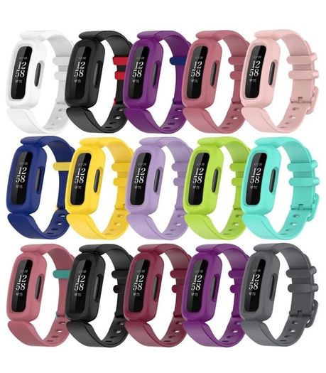 For Fitbit Ace 3 Strap Inspire 2 Band Watch Silicone Wristband Replacement