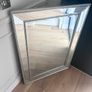 Brushed chrome ornate mirror Image 3