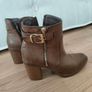 Atmosphere Brown Heeled Ankle Boots UK 5 / EUR 38 - Block Heel Image 3