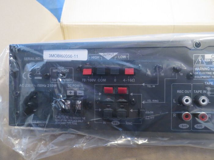 NEW >> Amplifier JDMC - MOBILE 60 - 60W Mixer Amplifier AC/DC 12v (with built in inverter)