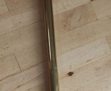 Antique brass football pump